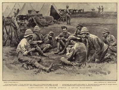 Kampagne in Südafrika, eine ruhige halbe Stunde von Frank Dadd