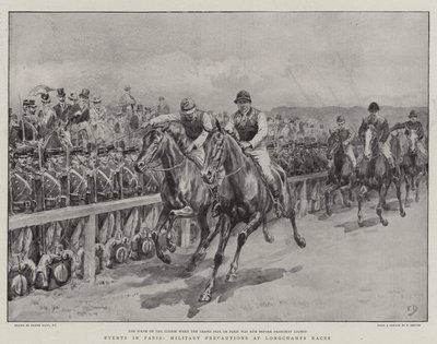 Ereignisse in Paris, Militärische Vorsichtsmaßnahmen bei den Longchamps-Rennen von Frank Dadd