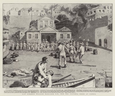 Wie Chirurg William Maillard, RN, das Victoria-Kreuz in Candia gewann von Frank Dadd