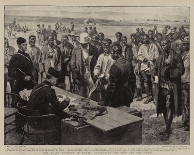 Das schwarze Element in Natal, das Hütten- und Hundesteuern sammelt von Frank Dadd