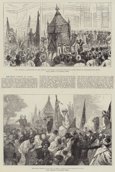Der heilige Teppich in Kairo von Frank Dadd