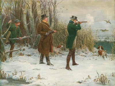 Wildentenjagd zur Weihnachtszeit von Frank Dadd