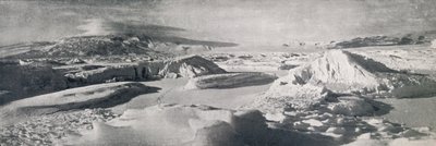Der untere Koettlitz-Gletscher, zeigt die Wirkung von Tauwasser, ca. 1911, 1913 von Frank Debenham