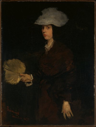 Dame mit Fächer von Frank Duveneck