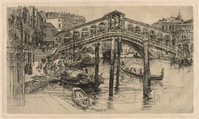 Die Rialto, Venedig von Frank Duveneck