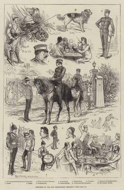 Skizzen des 66. (Berkshire) Regiments von Frank Feller