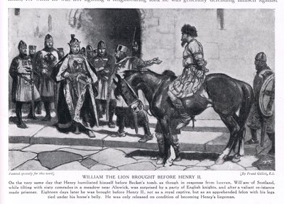 Wilhelm der Löwe vor Heinrich II., 1920er von Frank Gillett