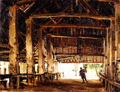 Die große Scheune, Larchant von Frank Lewis Emanuel