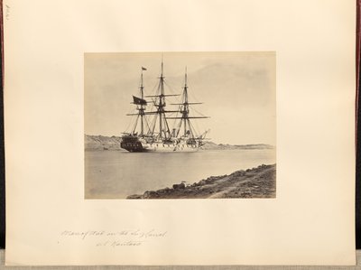 Kriegsschiff am Suezkanal bei Kantara von Frank Mason Good