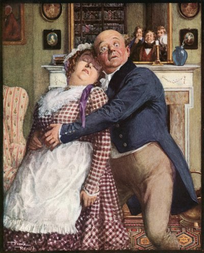 Mr. Pickwick erlebt eine schwierige Erfahrung von Frank Reynolds