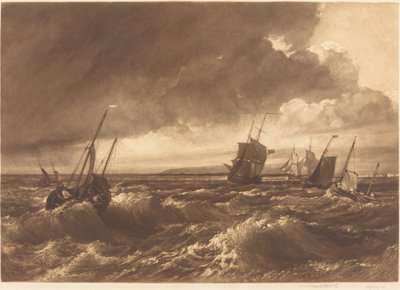 Die Mündung der Themse, Isle of Sheppey in der Ferne, 1891 von Frank Short