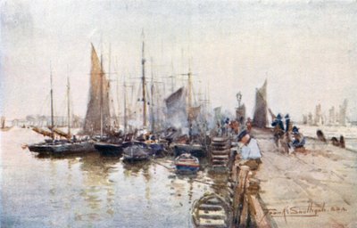Fischerboote in Lowestoft von Frank Southgate