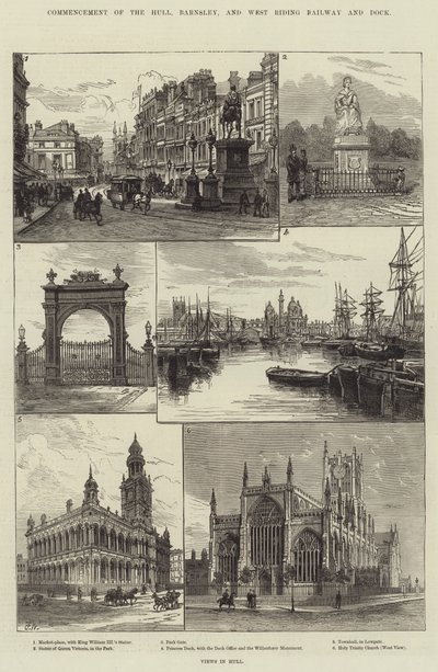 Beginn der Hull, Barnsley und West Riding Railway und Dock von Frank Watkins