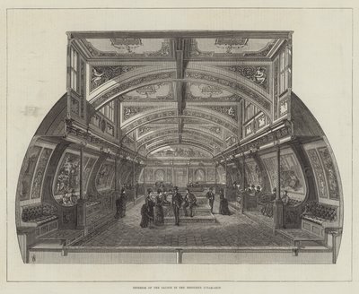 Innenraum des Salons im Bessemer-Dampfschiff von Frank Watkins