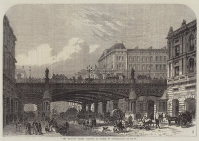 Das Holborn Valley Viadukt im Bau von Frank Watkins