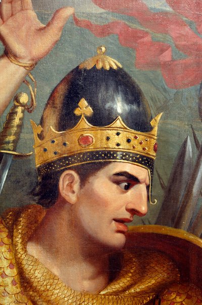 Detail der Schlacht von Hastings von Frank William Wilkin