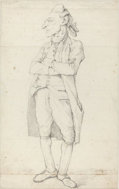 Ein Gentleman steht mit verschränkten Armen von François André Vincent