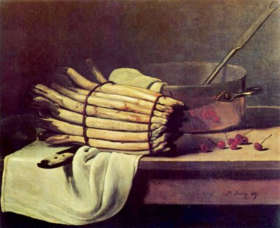 Stillleben mit Spargel von François Bonvin