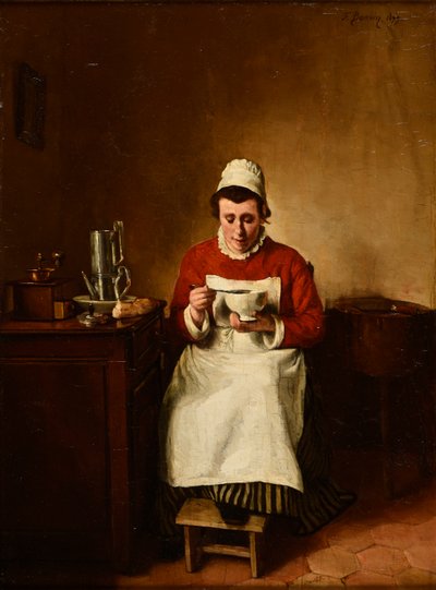 Das Frühstück oder die Schale Kaffee von François Bonvin