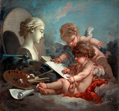 Putten, Allegorie der Malerei von François Boucher