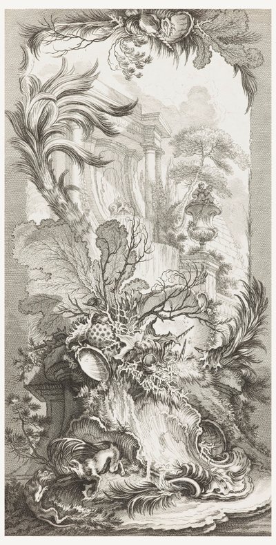 Rocaille (Rokoko-Design), in Nouveaux morceaux pour des paravents (Neue Konzepte für Paravents) von François Boucher