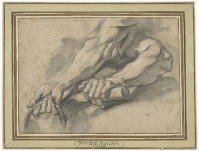 Studien von zwei Unterarmen von François Boucher