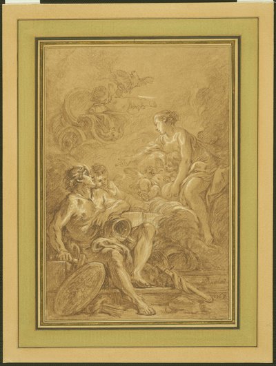 Venus befiehlt Vulkan, Waffen für Aeneas zu schmieden von François Boucher