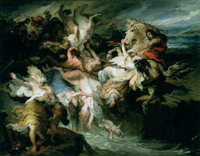 Die Niederlage der Teutonen und Kimbern durch Gaius Marius (ca. 157-86 v. Chr.) von François Joseph Heim