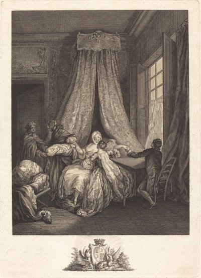 Die Frucht der geheimen Liebe von François Voyez after Pierre Antoine Baudouin