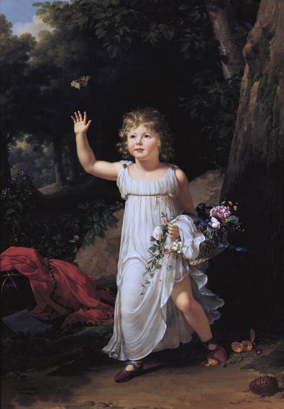 Porträt des jungen Edgar Clarke von Francois-Xavier Fabre