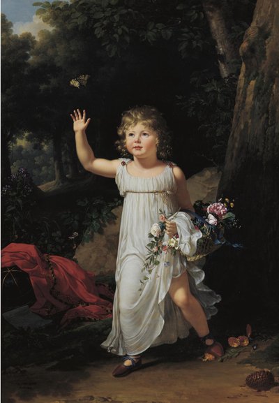 Porträt von Edgar Clarke, ganzfigurig, in einem Wald von Francois-Xavier Fabre