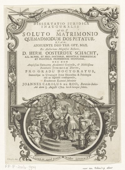 Minerva krönt Schriftsteller von François van Bleyswijck