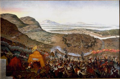 Ansicht der Schlacht von Wien am 12.09.1683 auf dem Kahlenberg von Frans Geffels