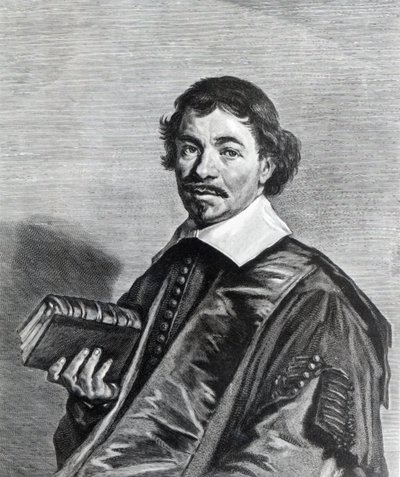 Johannes Hoornbeek, graviert von Jonas Suyderhoef von Frans Hals
