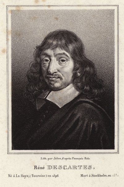 Porträt von Rene Descartes von Frans Hals