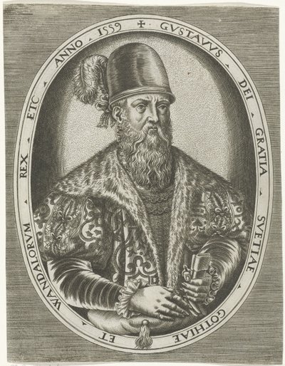 Porträt von König Gustav I. von Schweden von Frans Huys