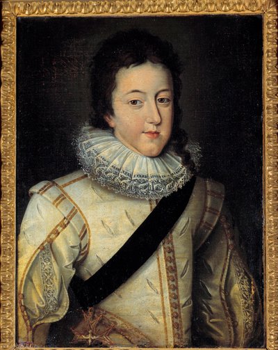Porträt von Ludwig XIII., König von Frankreich und Navarra zur Zeit seiner Hochzeit 1616 (nach Frans Pourbus dem Jüngeren) von Frans II Pourbus