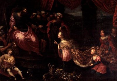 König Salomo und die Königin von Saba von Frans II the Younger Francken