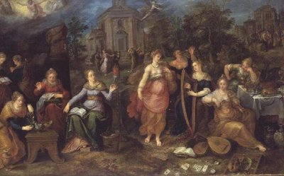 Das Gleichnis von den klugen und törichten Jungfrauen von Frans II the Younger Francken
