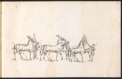 Spann des ersten Prunkwagens im Umzug für den Heiligen Rombout, 1825 von Frans Vervloet