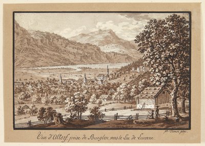 Schweizer Aussicht von Frans Xaver Triner