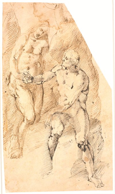 Adam erhält den Apfel von Eva von Frantz Cleyn