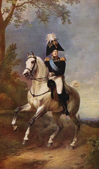 Porträt von Alexander I. von Franz (after) Krüger