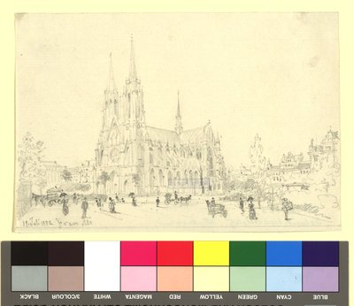 9., Rooseveltplatz - Votivkirche (Seitenansicht) von Franz Alt