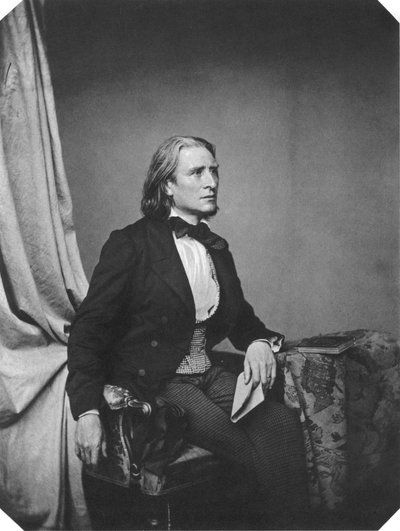 Franz Liszt, ungarischer Komponist und Pianist, um 1860 von Franz Hanfstaengl