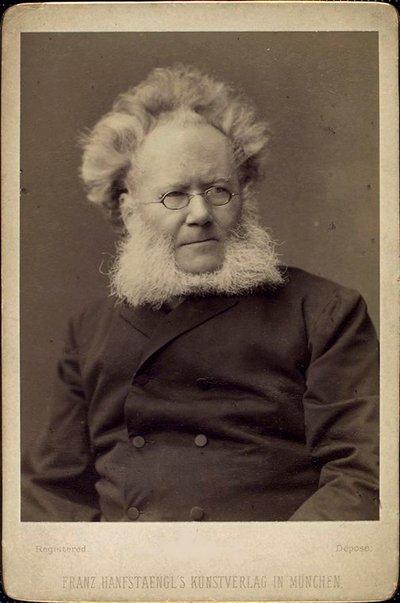 Henrik Ibsen, norwegischer Dramatiker und Dichter, spätes 19. oder frühes 20. Jahrhundert von Franz Hanfstaengl