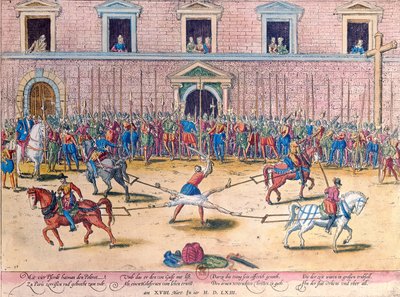 Hinrichtung von Jean de Poltrot, Sieur de Mere, am 18. März 1563 von Franz Hogenberg