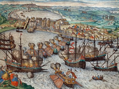 Die Eroberung von La Goulette und Tunis durch Karl V. von Franz Hogenberg