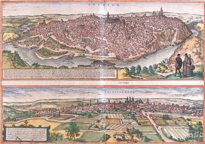 Ansichten von Toledo und Valladolid, Spanien von Franz Hogenberg
