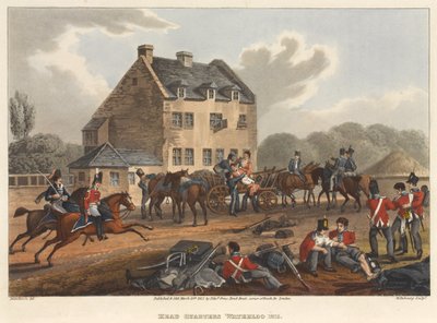Hauptquartier Waterloo 1815, graviert von M. Dubourg, 1819 von Franz Joseph Manskirch